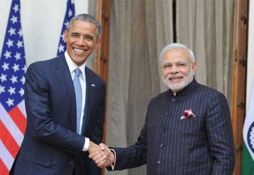 Prime Minister Narendra Modi with the US President Barack Obama at Hyderabad House 1 Prime Minister Narendra Modi with the US President Barack Obama at Hyderabad House