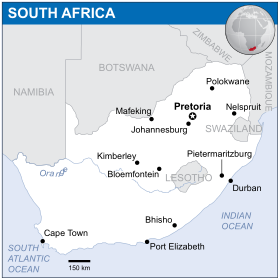 External Affairs Minister Sushma Swaraj to visit Tanzania and South Africa from March 28 to 31 1 South_Africa_-_Location_Map