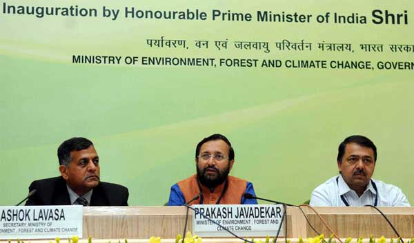 Environment ministry to colour code industries 1 The Minister of State for Environment, Forest and Climate Change (Independent Charge), Prakash Javadekar briefing the media at the conclusion of the two-day Conference of State Environment and Forest Ministers, in New Delhi on April 07, 2015. The Secretary, Environment, Forests and Climate Change, Ashok Lavasa is also seen.