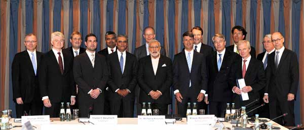 The Prime Minister, Narendra Modi at the Round Table Meeting with the German CEOs, in Hannover, Germany on April 12, 2015. 1 The Prime Minister, Narendra Modi at the Round Table Meeting with the German CEOs, in Hannover, Germany on April 12, 2015.