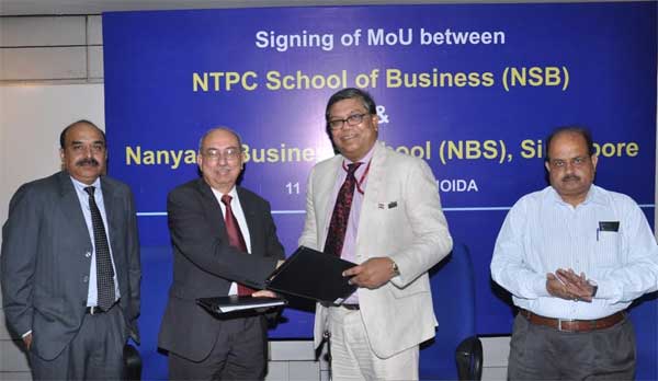 NTPC School of Business ties up with NBS, Singapore for PGDM 1 12ntpc_sign_mou