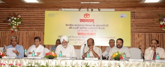 CWC achieves record turnover of Rs. 1561.83 cr & PAT of Rs. 182. cr 1 AGM_Photo