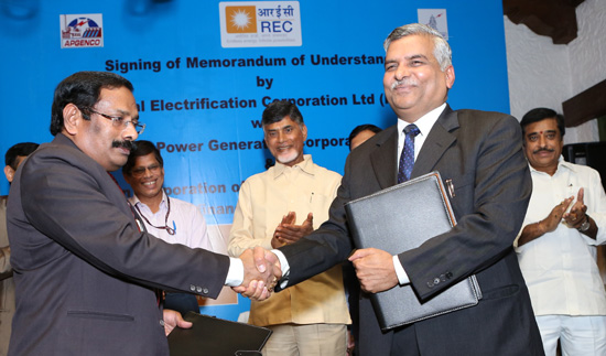 REC signs MoUs for Rs.9000 Crores with APGENCO and APTRANSCO 1 REC_MoU_APGENCO-&-AP