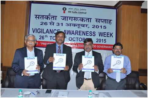 VIGILANCE AWARENESS WEEK OBSERVED AT OIL 3 Releasing of ÍnTouch’the in-house Vigilance journal