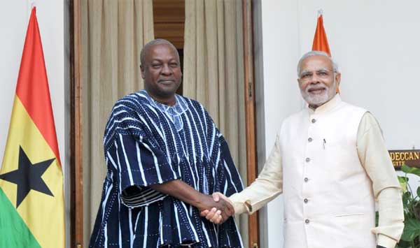 Prime Minister, Narendra Modi meeting the President of the Republic of Ghana, John Dramani Mahama 1 The Prime Minister, Narendra Modi meeting the President of the Republic of Ghana, John Dramani Mahama, during the 3rd India Africa Forum Summit, in New Delhi on October 28, 2015.