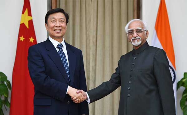 Vice President, Mohd. Hamid Ansari meeting the Vice President of the People’s Republic of China, Li Yuanchao, 1 The Vice President, Mohd. Hamid Ansari meeting the Vice President of the People’s Republic of China, Li Yuanchao, in New Delhi on November 06, 2015.
