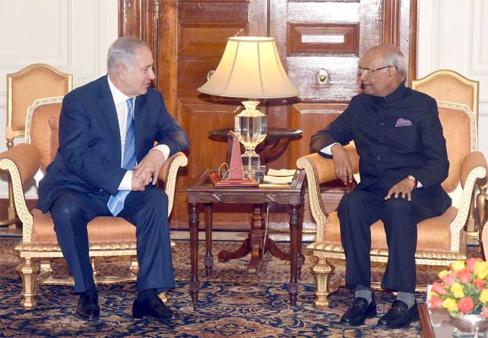 PRIME MINISTER OF ISRAEL CALLS ON THE PRESIDENT 1 16kovind with pm israel
