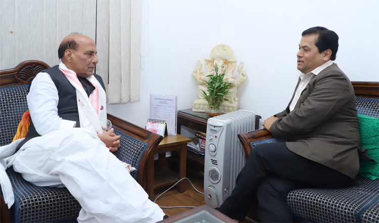 Sonowal meets Rajnath, discuss Indo-Bangla border sealing 1 17rajnath sonowal
