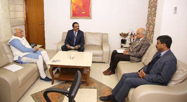 CMD, NHPC meets Hon’ble Chief Minister of Haryana 1 19nhpc meeting