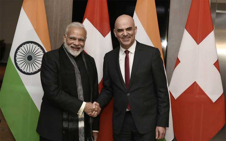 Modi holds bilateral meeting with Swiss President 1 23modi with pres Swiss