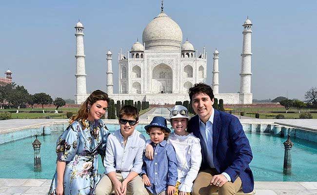 Canadian PM visits Mathura wildlife sanctuary 1 19canadian pm tajmahal