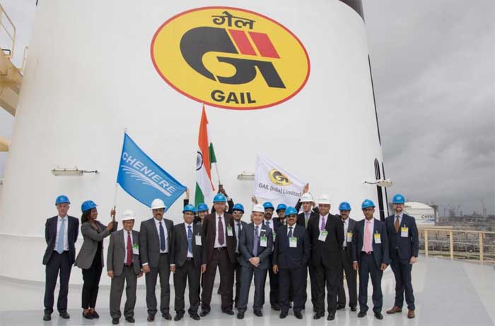 GAIL’s LNG Contract with Sabine Pass; first shipment bound for India flagged off from Sabine Pass by C&MD GAIL 1 05gail lng ship