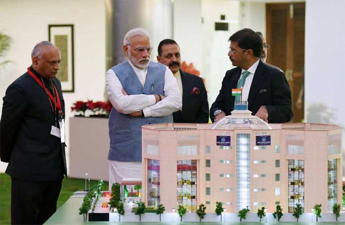 PM NARENDRA MODI INAUGURATES NBCC CONSTRUCTED CIC HEADQUARTER 1 06cic building