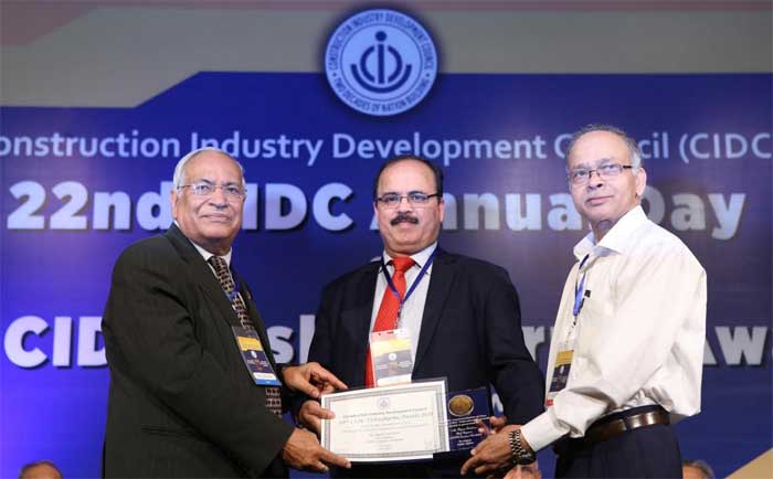 Chief Engineer (Civil) NHPC conferred ‘CIDC Vishwakarma’ award 1 14nhpc award