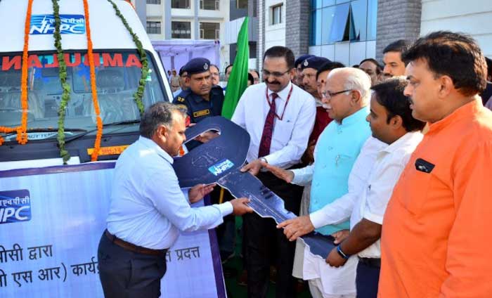 NHPC provided ambulances under CSR Programme 1 14nhpc ambulance