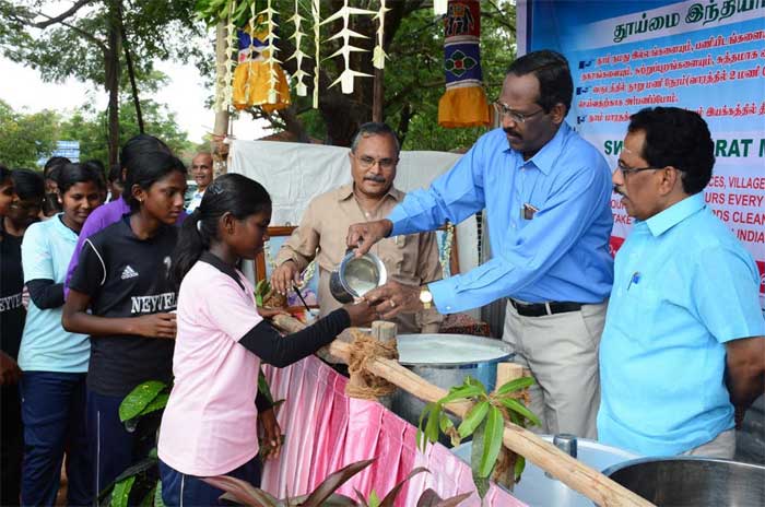 Free Buttermilk Distribution Centres opened for Public at Neyveli 1 15nlc csr initiatives