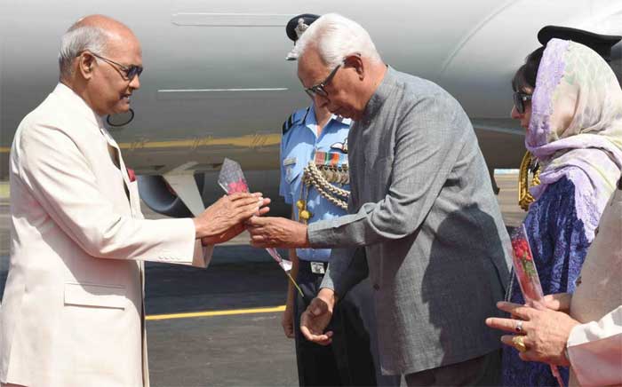 Kovind arrives on two-day visit to J&K 1 18kovind jammu