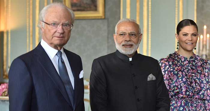 Modi meets King of Sweden 1 18modi with king sweden