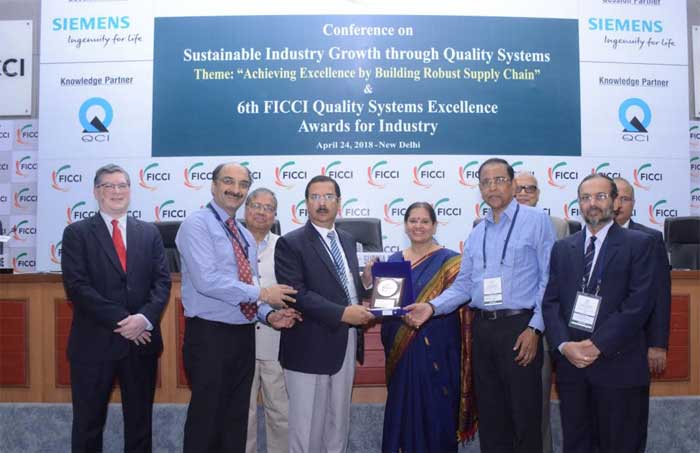 POWERGRID awarded Platinum Prize at the 6th FICCI Quality Systems Excellence Awards 1 25powergrid award