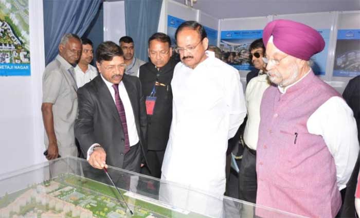 Vice President lays Foundation Stone for WTC in Nauroji Nagar 1 18nbcc inaug