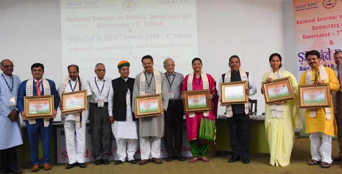 Maharashtra MPs make a clean sweep of Sansadratna awards 1 10sansad award