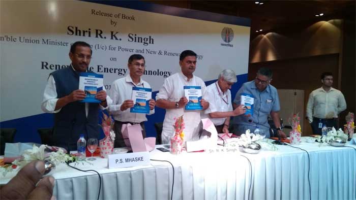 Minister of State for Power and MNRE R K Singh releasing a Book authored by I S Jha, CMD Powergrid 1 23powergrid release