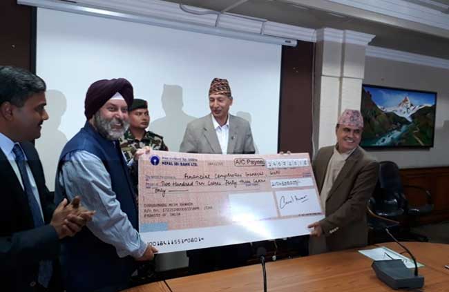 India gives Nepal 2.1-billion Nepalese rupees aid 1 28india gives nepal