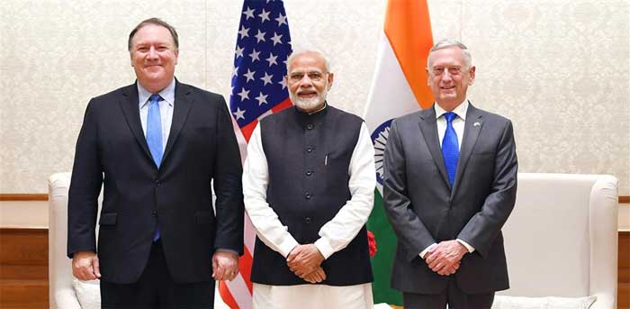 US Secretaries of State and Defence call on Modi 1 07modi with us secretary