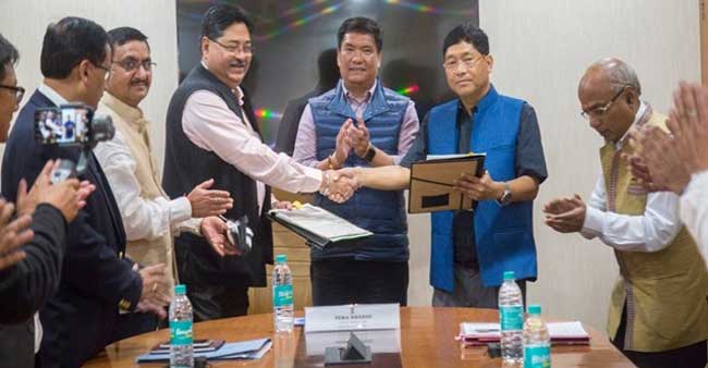Arunachal signs MoU with ESG to promote International Tribal Film Festival 1 06arunachal mou