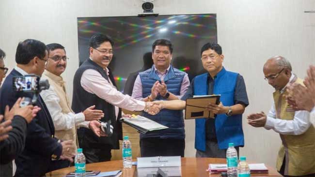 OIL signs Ningru PML regrant with Govt. of Arunachal Pradesh 1 07oil mou