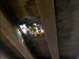 Portion of Gurugram flyover breaks off, traffic hit 1 17highway