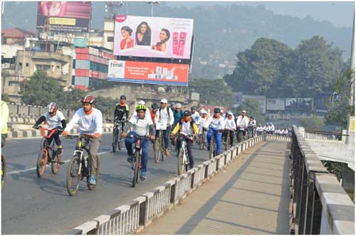 ‘Oil India Limited’ organizes the SANRAKSHAN KSHAMTA MAHOTSAV (SAKSHAM) 2019: OIL-SAKSHAM Cycle day Guwahati ON 20th January 2019 1 22oil rally
