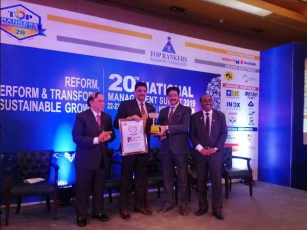 Anil Saberwal, ED (HRD) Powergrid awarded with Top Rankers Excel-lence Award 1 26powergrid award