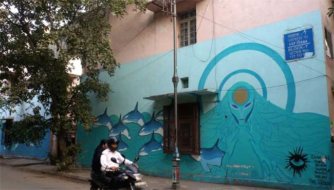 Europe-India collaborative street art project unveiled on Women's Day 1 09painting