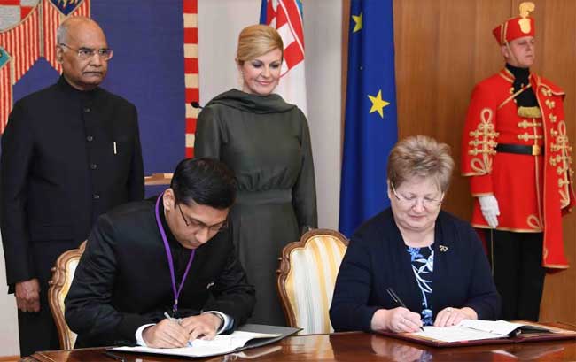 India, Croatia agree on global anti-terror response: Kovind 1 27india croatia mou