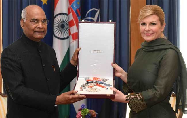 India, Croatia agree on global anti-terror response: Kovind 2 27kovind with pres croatia