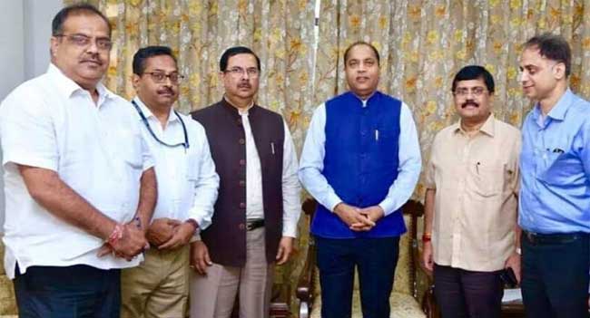 POWERGRID CMD meets CM, Himachal Pradesh 1 28powergrid meet cm hp