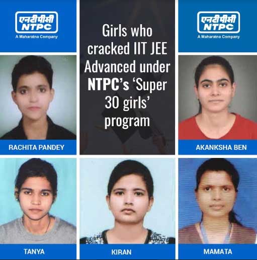NTPC’s ‘Super 30 Girls’ shine at IIT JEE Advanced 1 18ntpc student