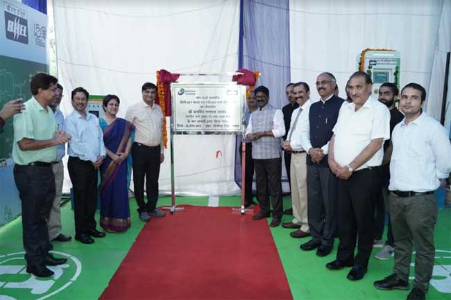 Solar Electric Vehicle (EV) Charging Stations setup by BHEL on Delhi-Chandigarh Highway 1 30bhel inaug