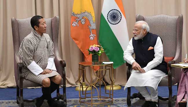 A growing relationship: Modi meets Bhutan PM 1 28modi bhutan pm