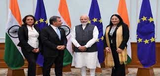 EU delegation leaves for Kashmir 1 28modi with delegation