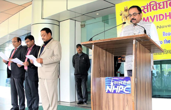 NHPC observes Samvidhan Diwas 1 27nhpc samvidhan divas