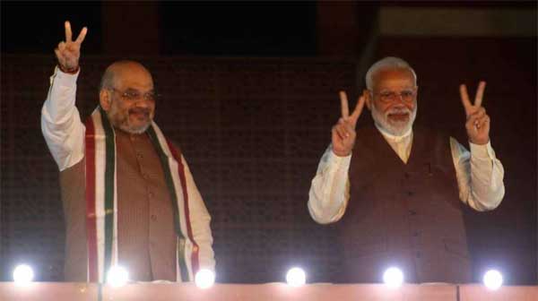 Modi, Shah congratulate Maha CM Fadnavis, Dy CM Ajit Pawar 1 modi shah