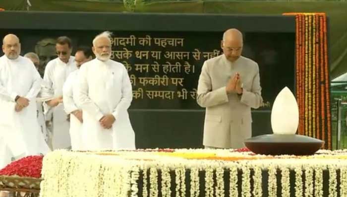 President, PM pay tribute to Vajpayee 1 25tribute atal