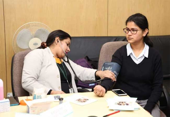 REC Organises Health Camp for Women Employees 2 17rec health checkup