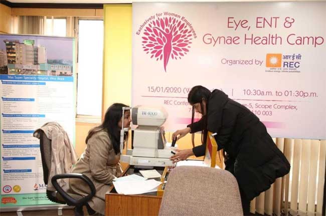 REC Organises Health Camp for Women Employees 1 17rec health checkup1
