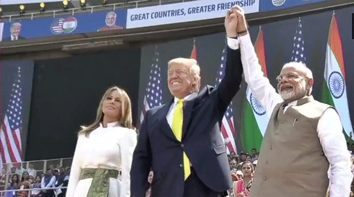'My friend, India's friend', says Modi as he welcomes Trump at Motera 1 modi trump