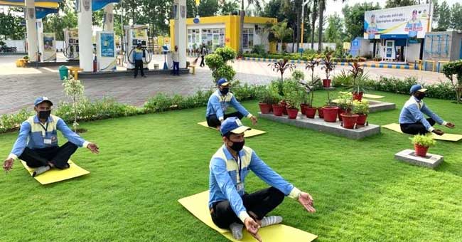 BPCL Celebrates International Yoga Day 2 21bpcl yoga day1
