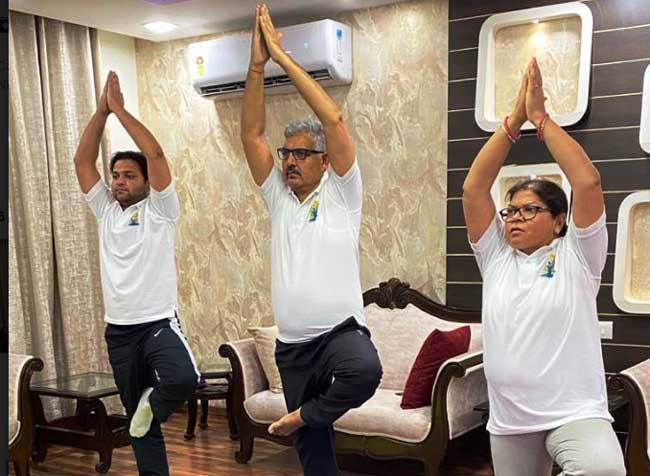 NHPC observes 6th International Day of Yoga through online participation in nationwide Common Yoga Protocol demonstration 1 22nhpc yoga