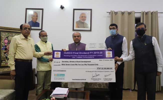 HUDCO Makes Dividend Payout to MoRD 1 14hudco dividend